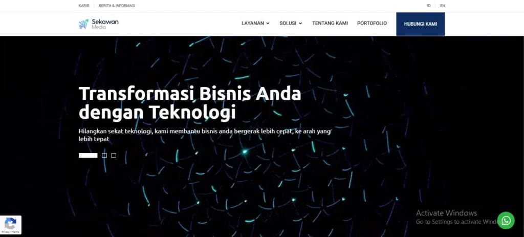Cara Membuat Website untuk Tujuan Personal dan Bisnis salah satu contoh dari penerapan cara membuat website adalah website bisnis dari sekawan media