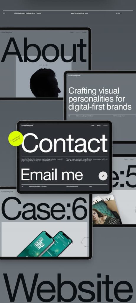 foto portofolio desain situs web