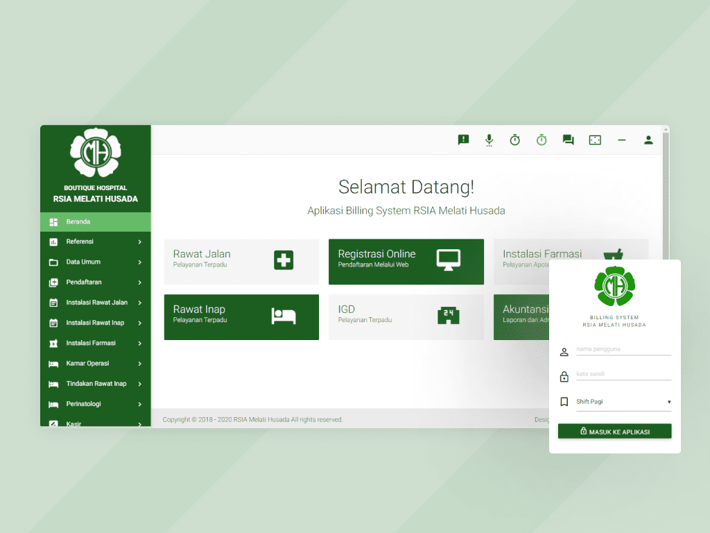 Aplikasi Rumah Sakit Billing system rumah sakit Sekawan Media