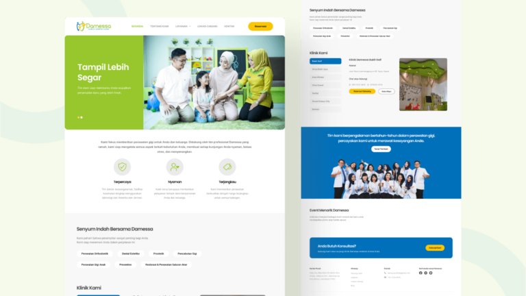 damessa website portofolio Sekawan Media