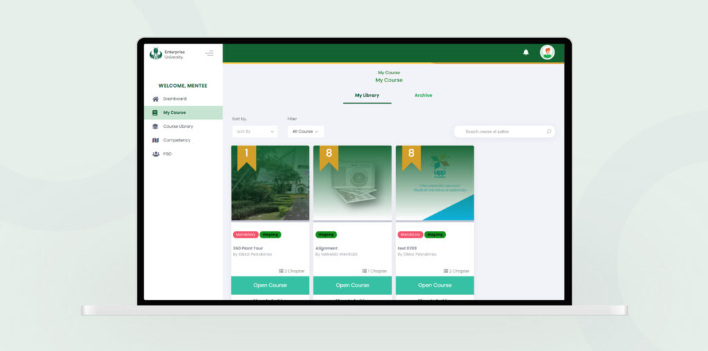 Aplikasi E-Learning Aplikasi E-Learning buatan Sekawan Media