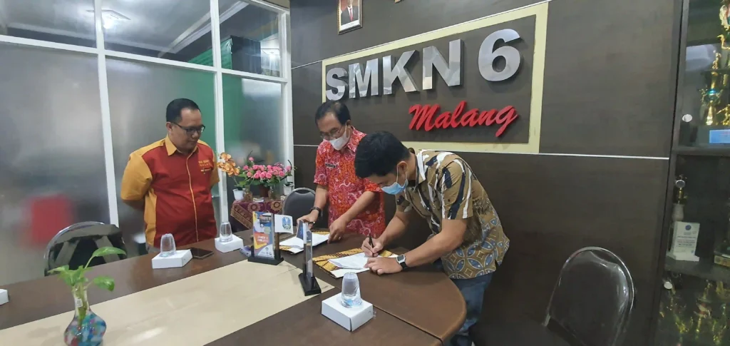 Pengesahan Kerjasama Teaching Factory dengan SMKN 6 Malang - Sekawan Media