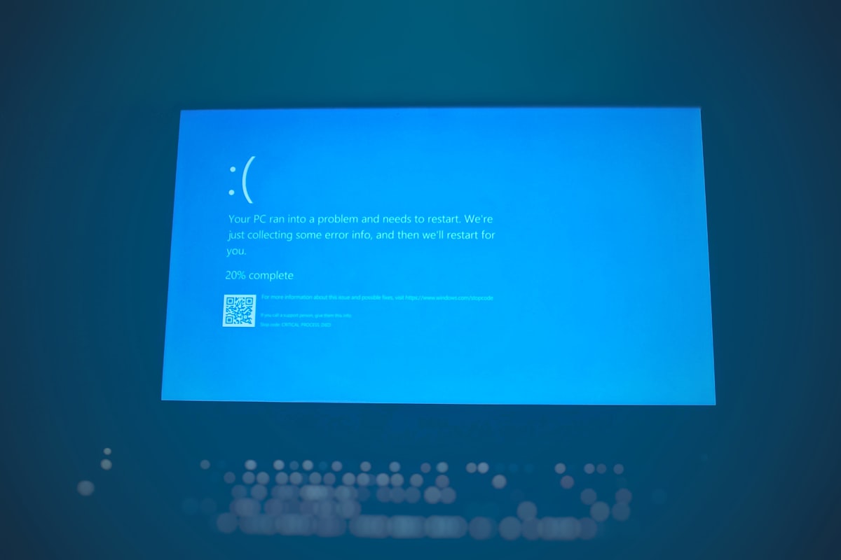 blue screen of death