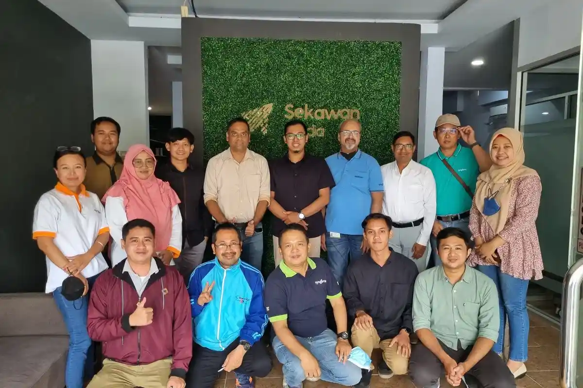 Kunjungan syngenta group ke kantor sekawan media