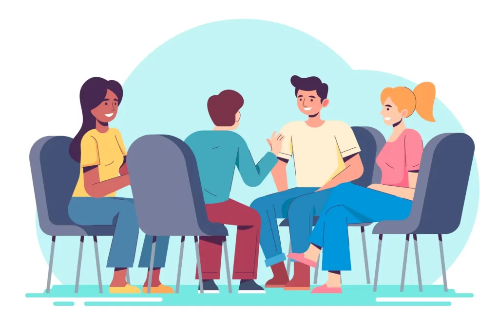 Apa Itu Ice Breaking? Ini Pengertian &Amp; Contoh Permainannya! Ilustrasi ice breaking bersama rekan kerja