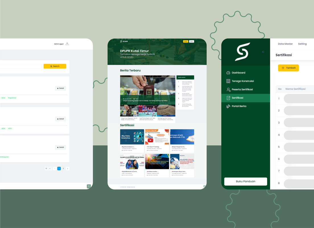 aplikasi sitana DPUPR Kutai Timur