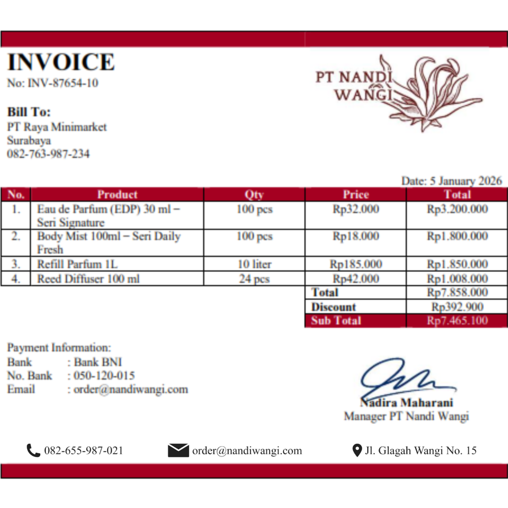 Invoice Adalah: Fungsi, Komponen yang Harus Ada, Contoh, dan Cara Buat image 19
