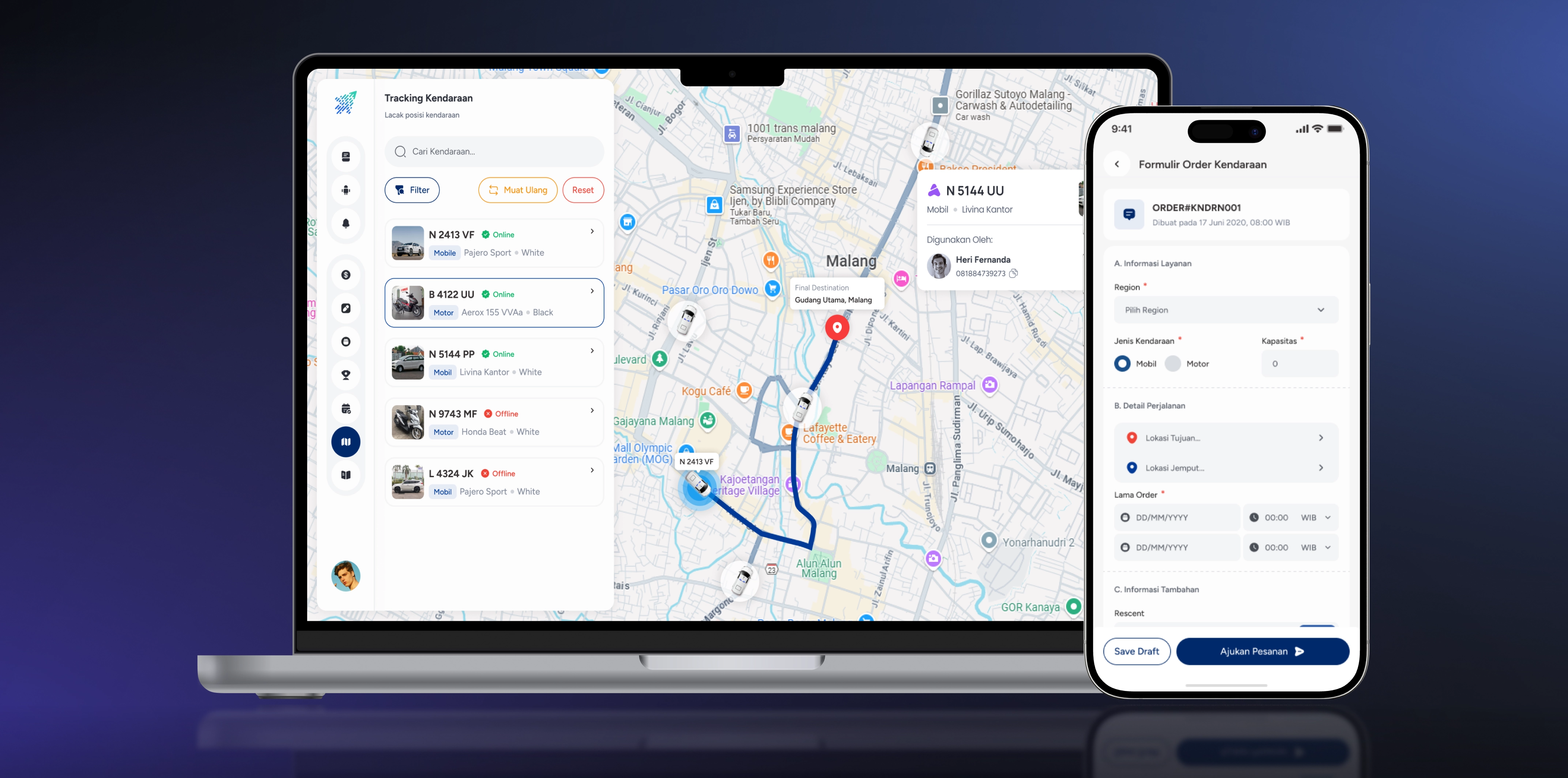 Fleet Management Software fleet management system portfolio dari Sekawan Media